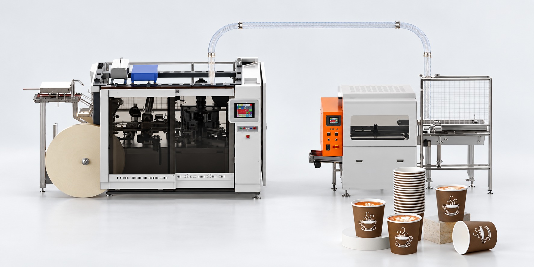Plan the line around your finished cup.