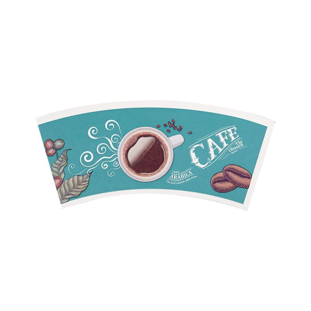 Customized PLA Paper Cup Fan with Food Grade Printing for Disposable Paper Cups