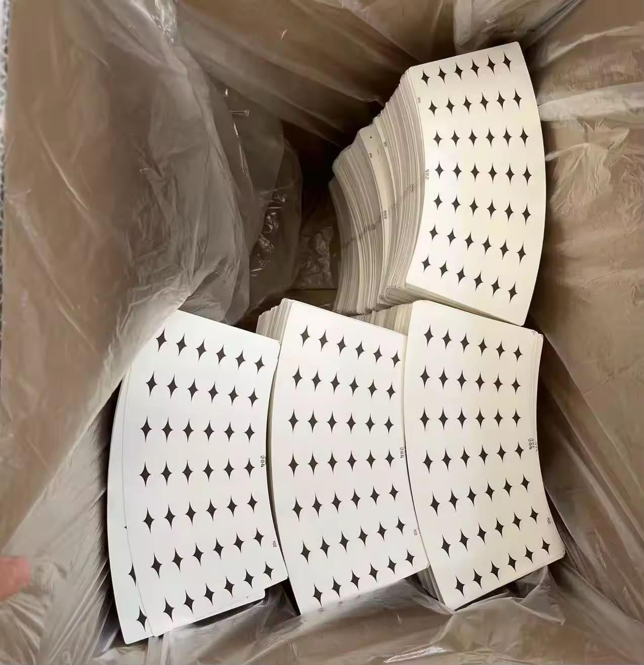 Eco Friendly Food Safe PE Coated Paper Cup Fan High Quality Durable Material