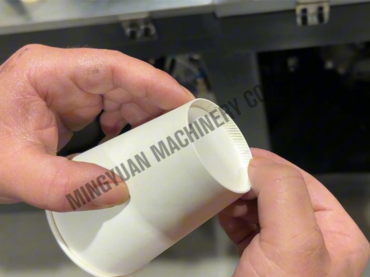 The knurling pressure is too high, causing the bottom paper to be damaged.