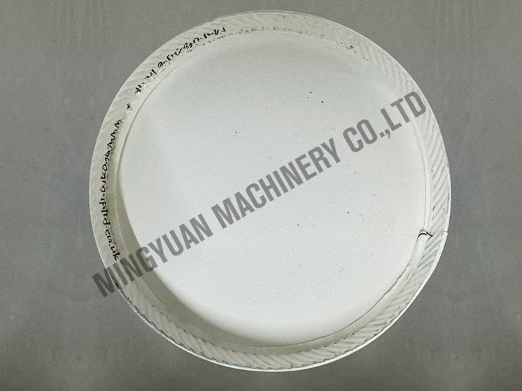 The folding angle of the paper cup is too large, lower the folding furnace