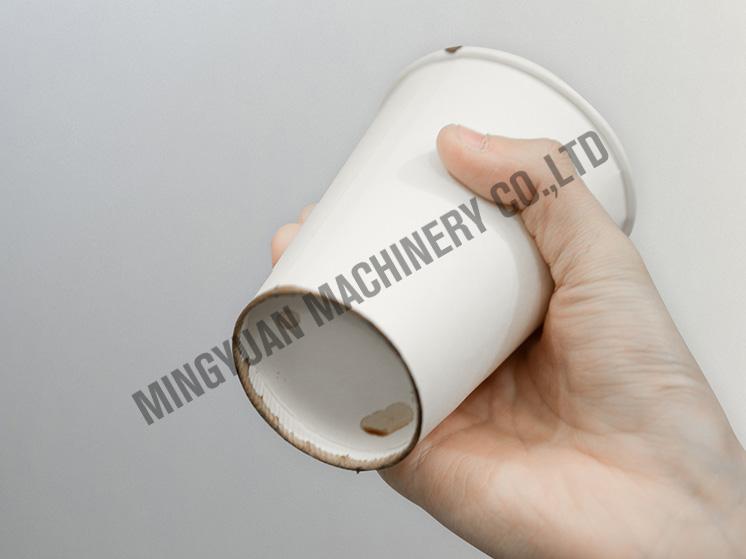 The bottom of the cup is leaking Increase preheat temperature