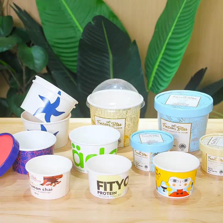 Ice Cream Cup with Strong Leakproof Design