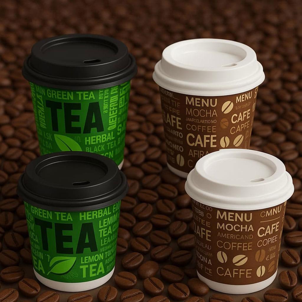 Custom Logo Tea Paper Cup for Brand Promotion