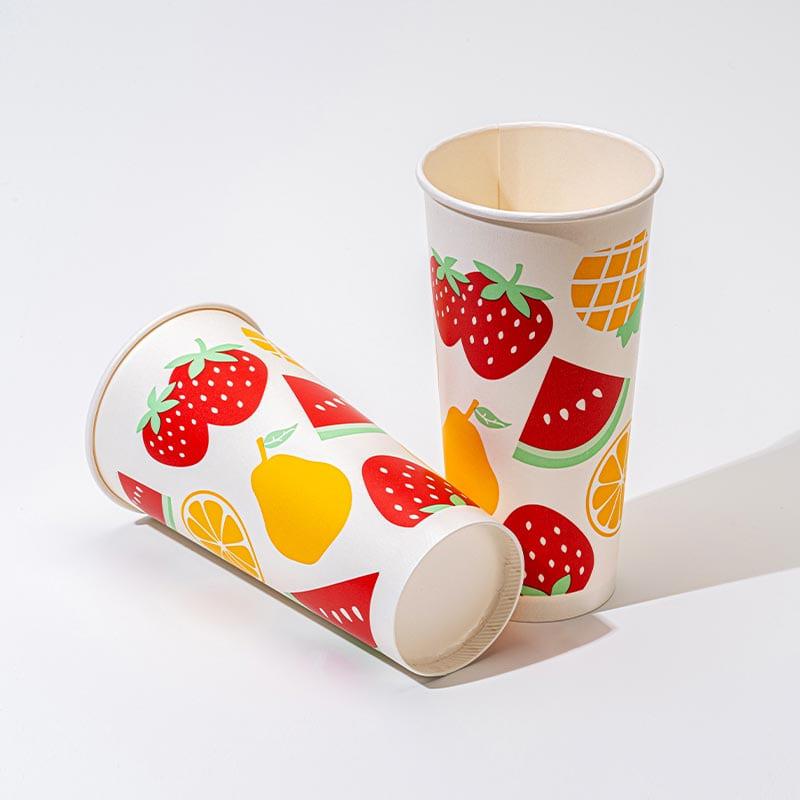 Colorful Paper Juice Cup with Custom Printing