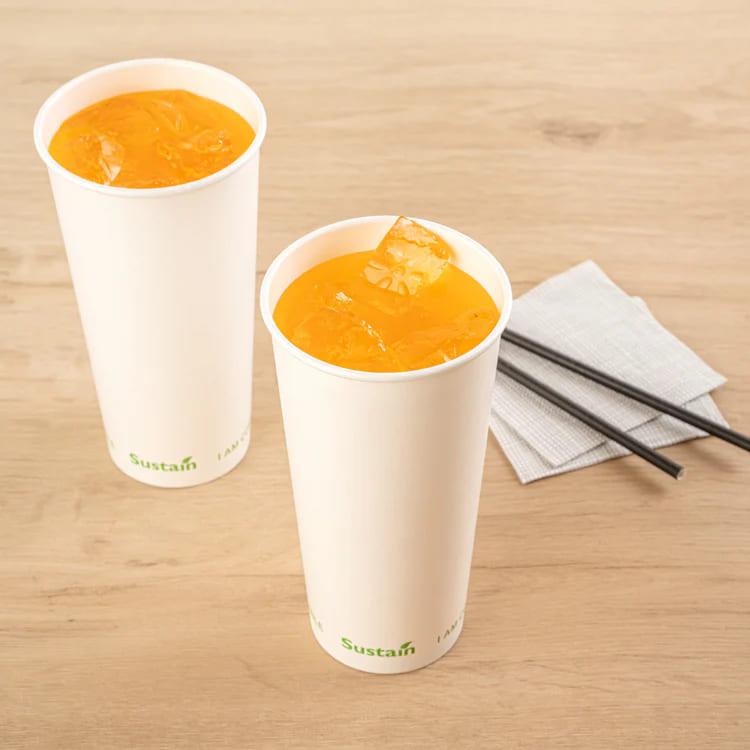 Custom Logo Juice Paper Cup for Brand Promotion