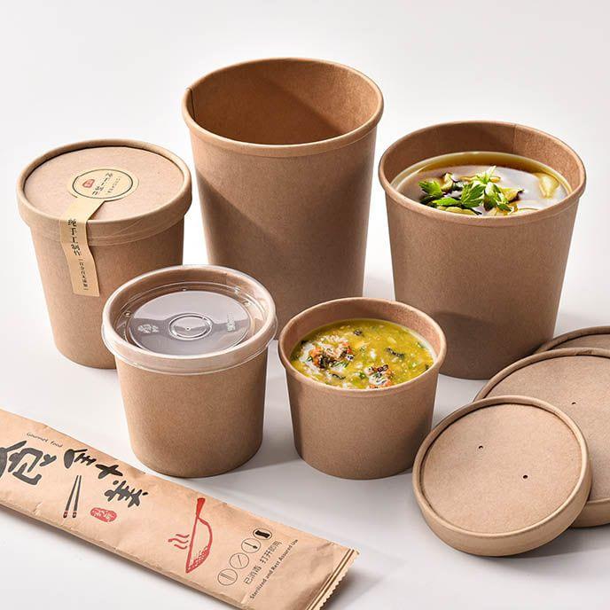 Custom Logo Soup Paper Cup for Restaurants