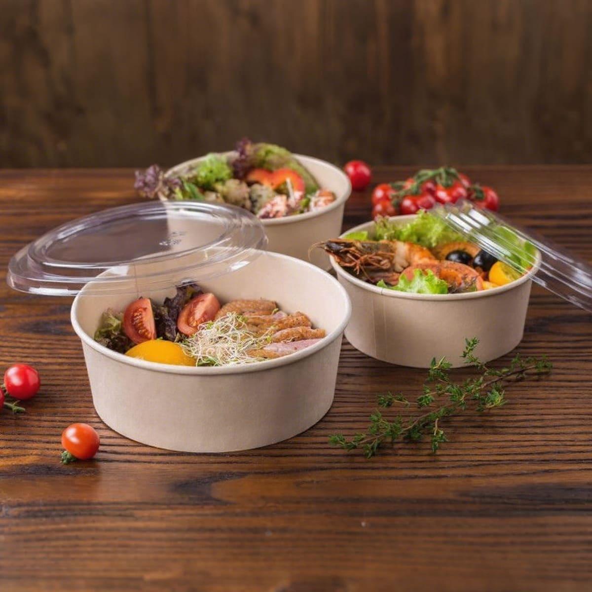 Eco-Friendly Salad Paper Bowl Production