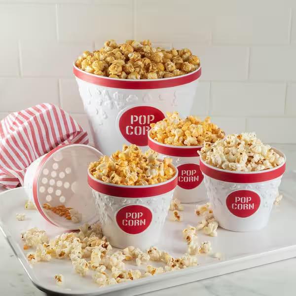 Kraft Popcorn Paper Bucket with Natural Look