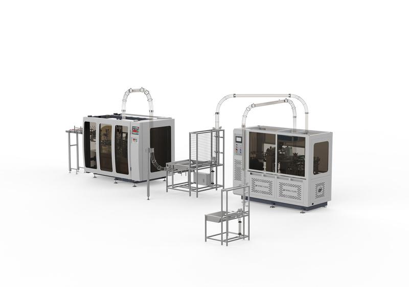 MYC-120 Paper Cup Machine + DW120 Cup Sleeve Machine