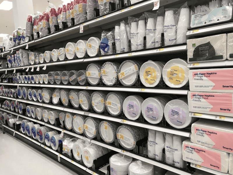 Supermarket retail and household daily paper plates