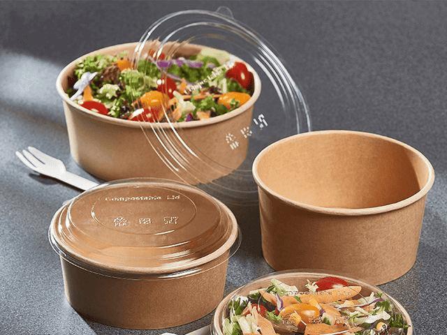 Fast food and takeaway paper bowls