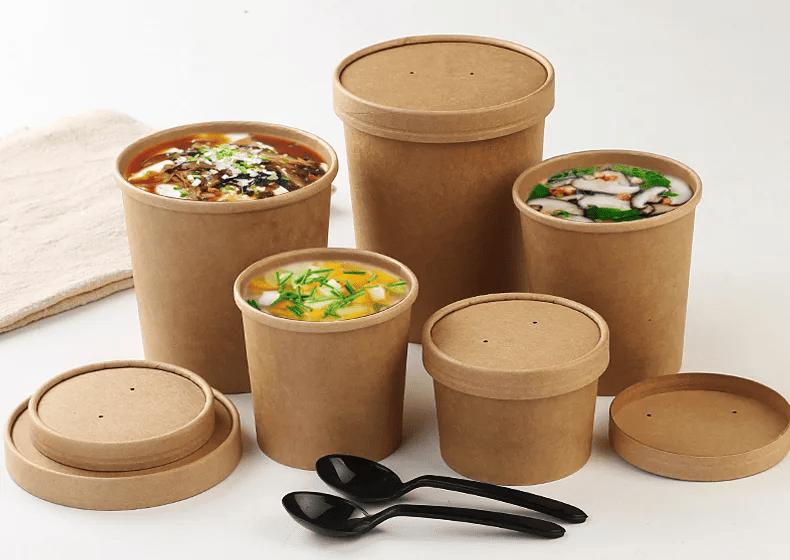 Paper bowls for soup