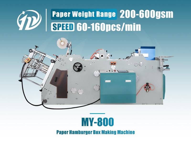 MY-800 Paper Hamburger Box Making Machine