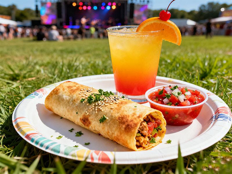 Disposable fast food paper plate solution