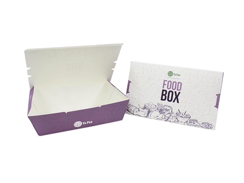 Single-grid paper lunch box customization plan