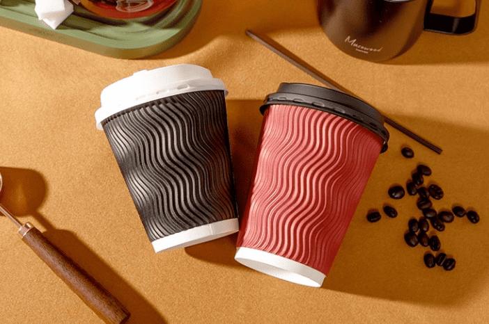 Corrugated cup