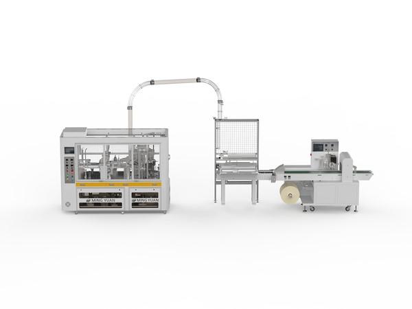 MYC-OCM22 Paper Cup Machine connect MYC-450X Paper Cup Packing Machine solution in The US