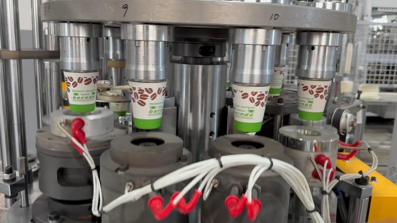 3oz MYC-OCM100 High-speed Paper Cup Machine Running Video