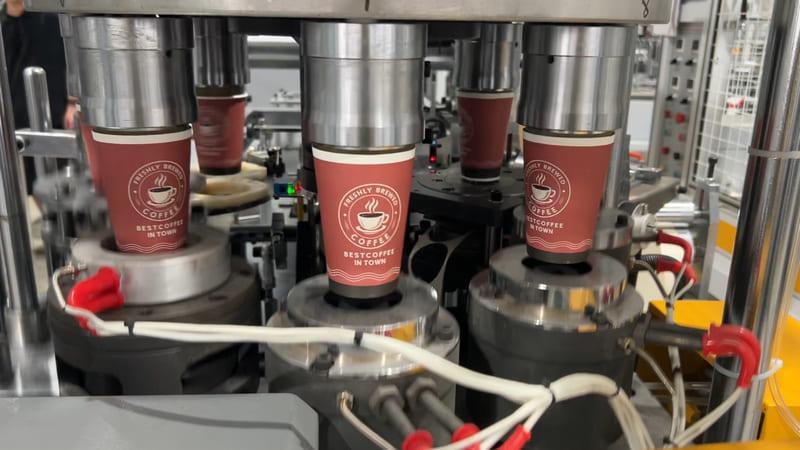 7oz MYC-OCM12 Intelligent model Paper Cup Machine Running Video