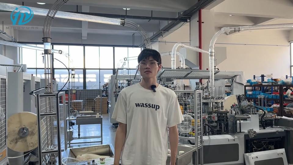 Introduce to MYC-OCM100 4oz paper cup machine production solution for Senegalese customers