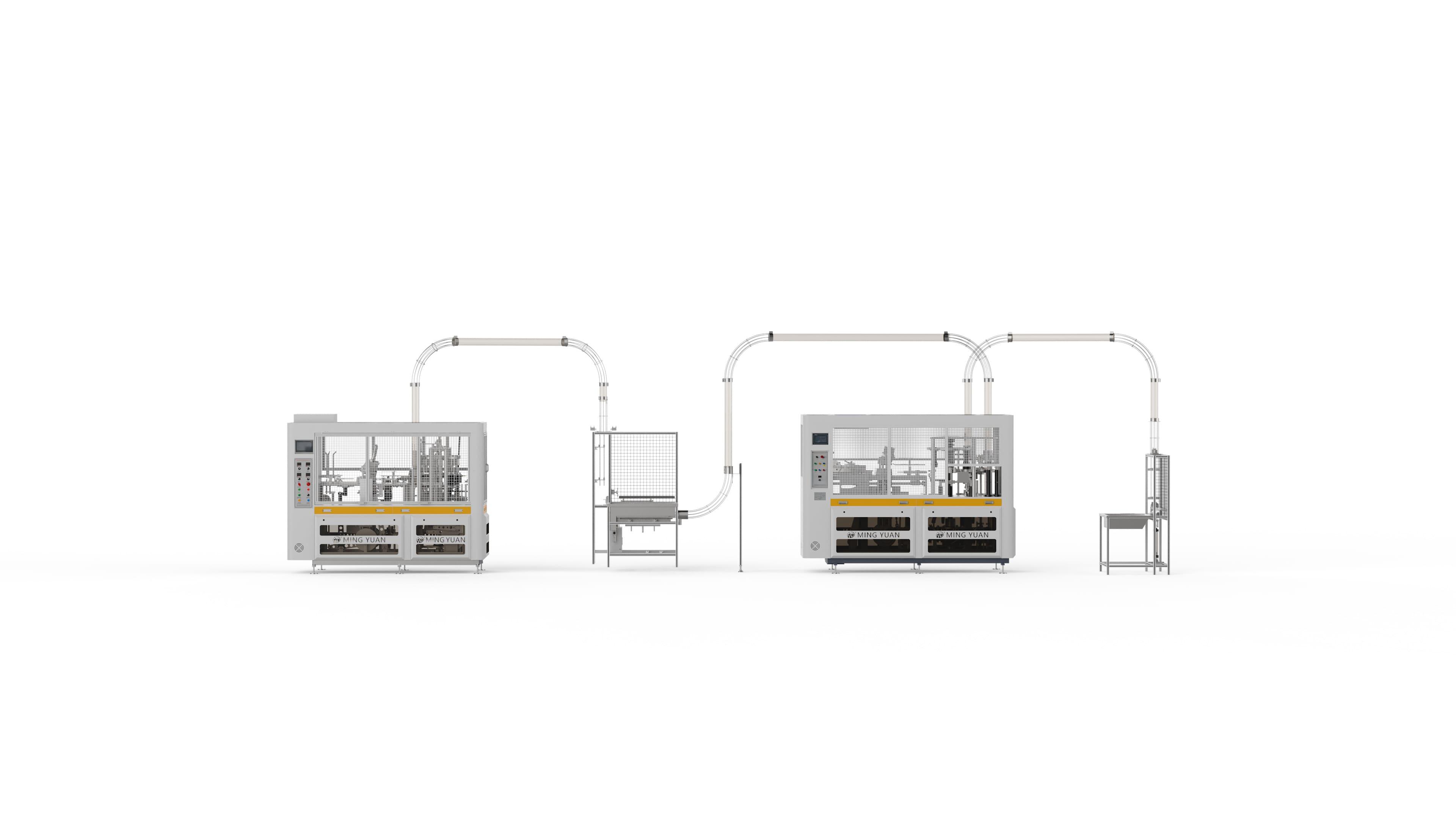 OCM12 Intelligent Model Paper Cup Machine and DW100 Paper Cup Sleeve Machine Solution In Georgia