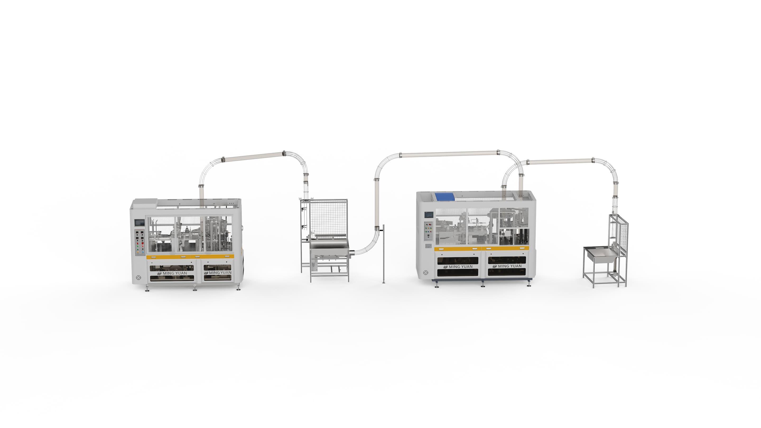 Custom Sizes OCM12 Intelligent Model Paper Cup Machine Connect DW100 Paper Cup Sleeve Machine Solution In Tajikistan