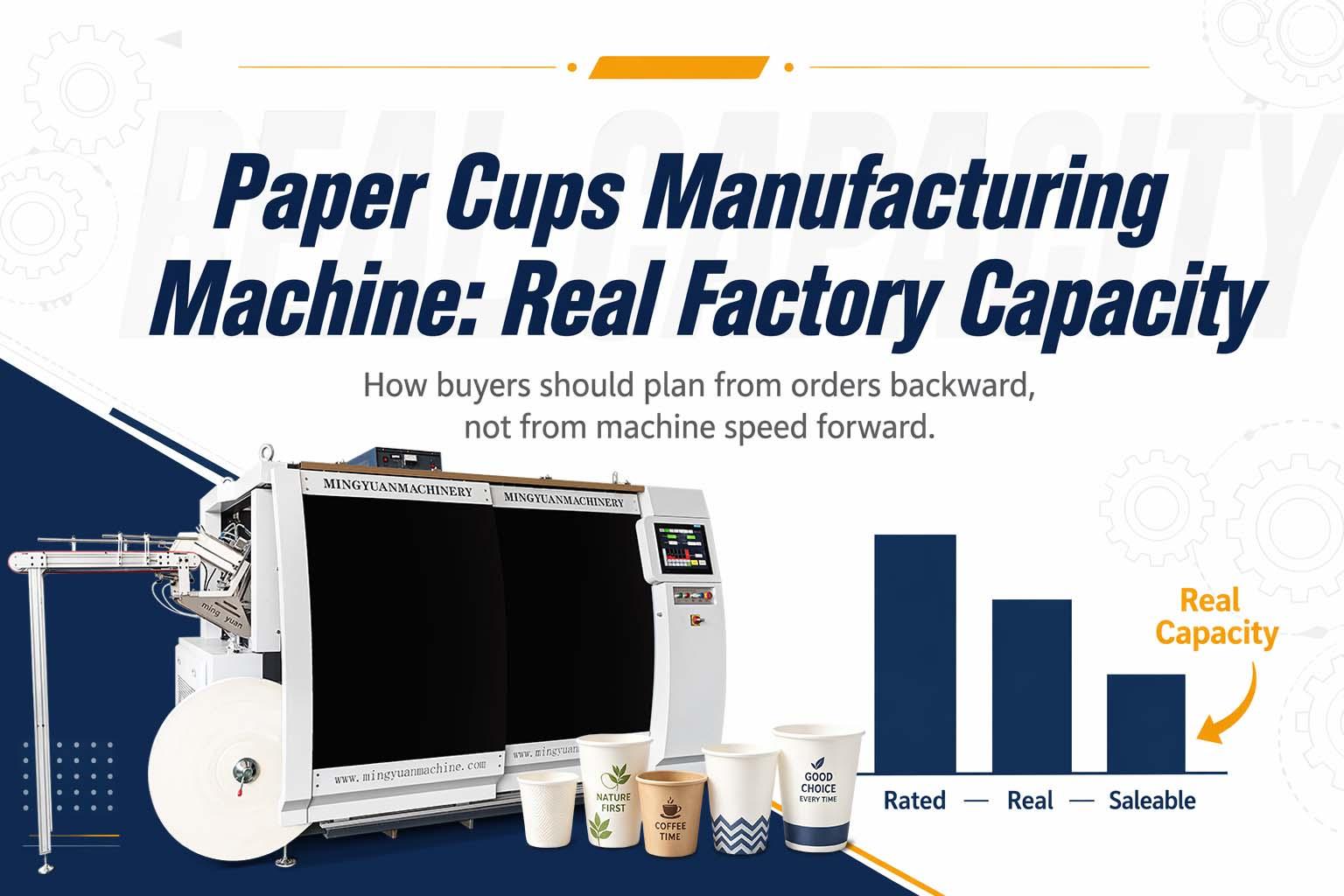 Paper Cups Manufacturing Machine: How Buyers Should Plan Real Factory Capacity