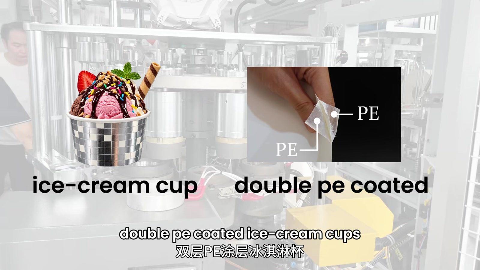 H55 double-PE ice cream cup for the Ningbo project