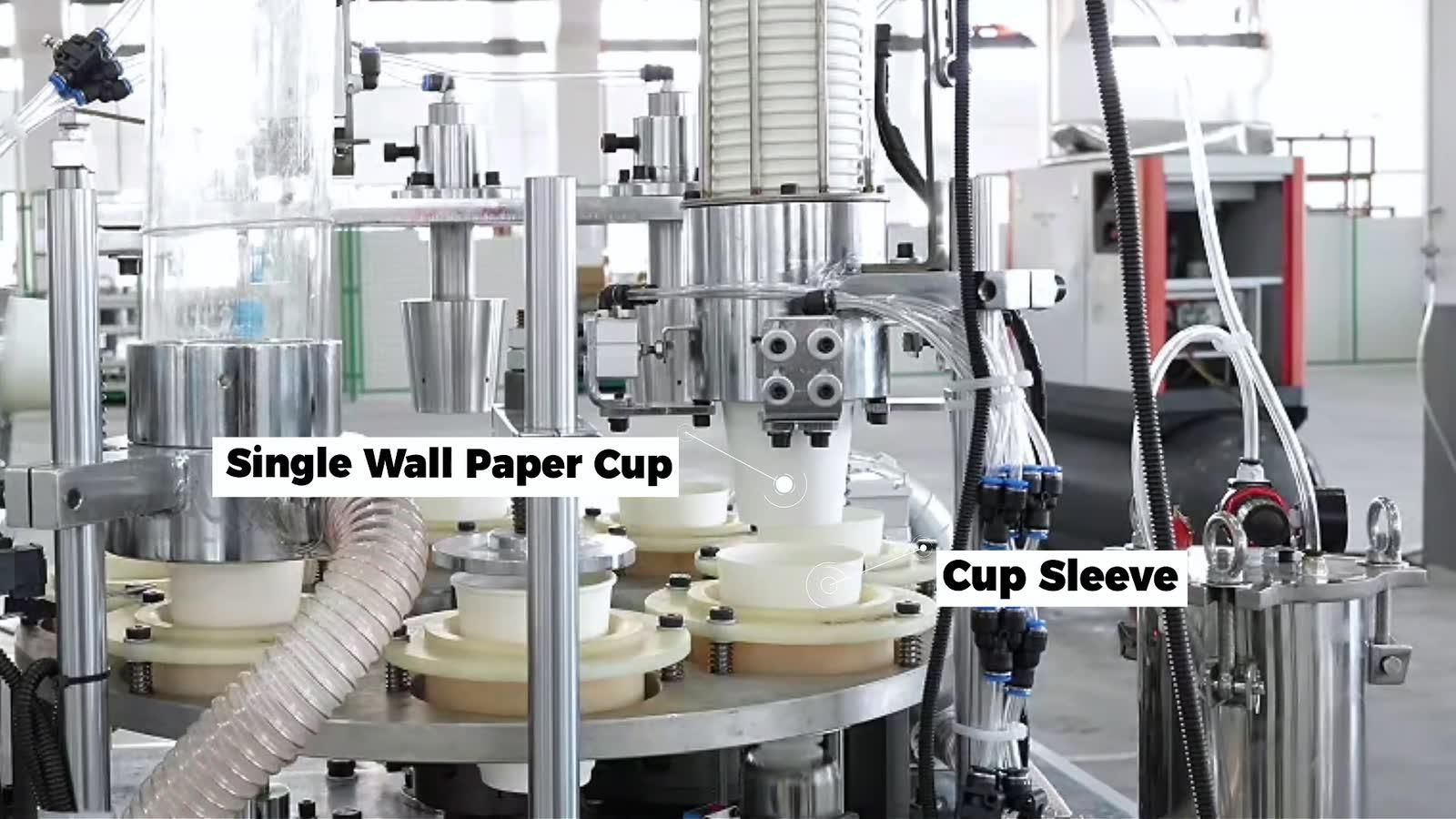 Labelled inner cup and outer sleeve at the MYC-D assembly stations